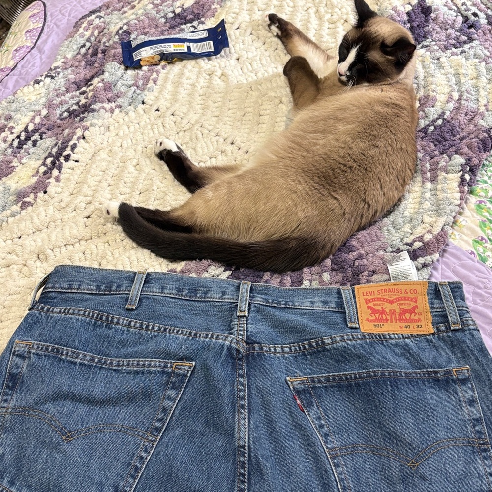 Levi's Blue Straight-Leg Jeans